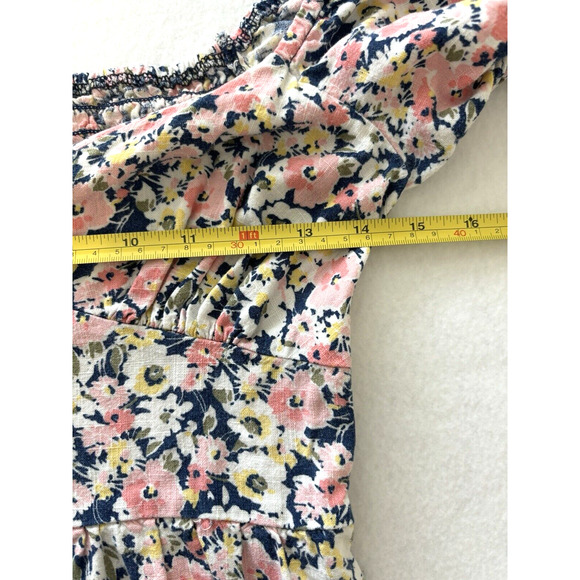 Lily Rose Romper Puff Sleeve Floral Juniors Size Small Vacation Resort‎ Wear - Picture 3 of 9